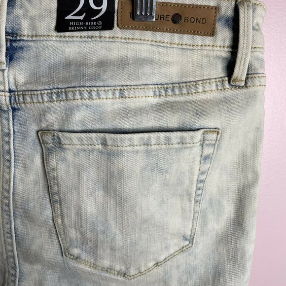 Treasure & Bond Women’s 29x25.5” Skinny Leg High Rise Crop Jeans Light Wash New - Picture 3 of 4